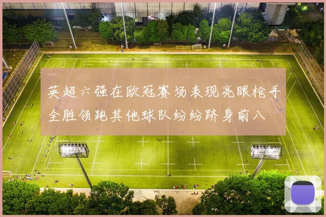 英超六强在欧冠赛场表现亮眼枪手全胜领跑其他球队纷纷跻身前八